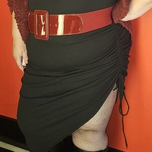 Forever 21 Black Asymmetrical Skirt